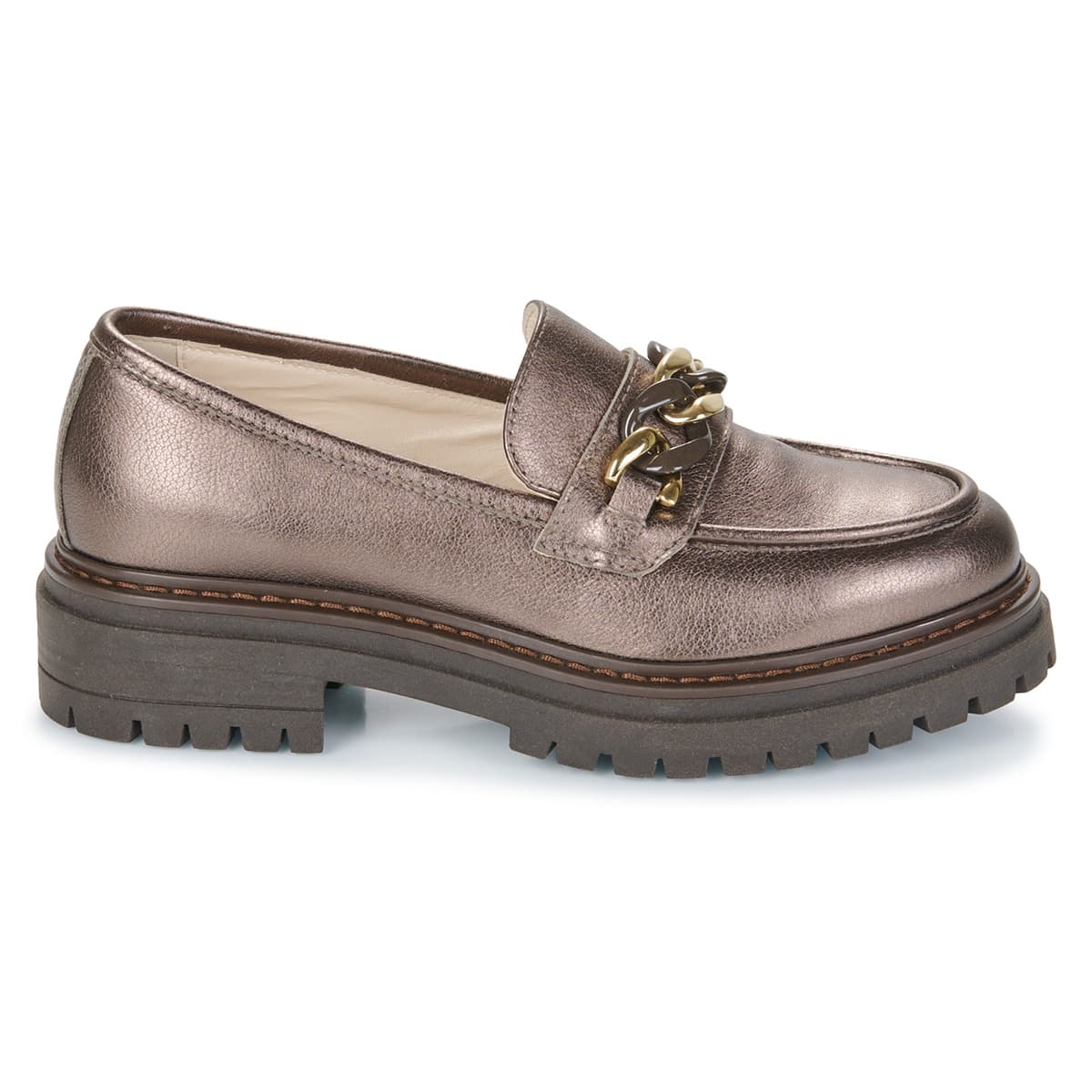 Women's Loafers NeroGiardini Gold