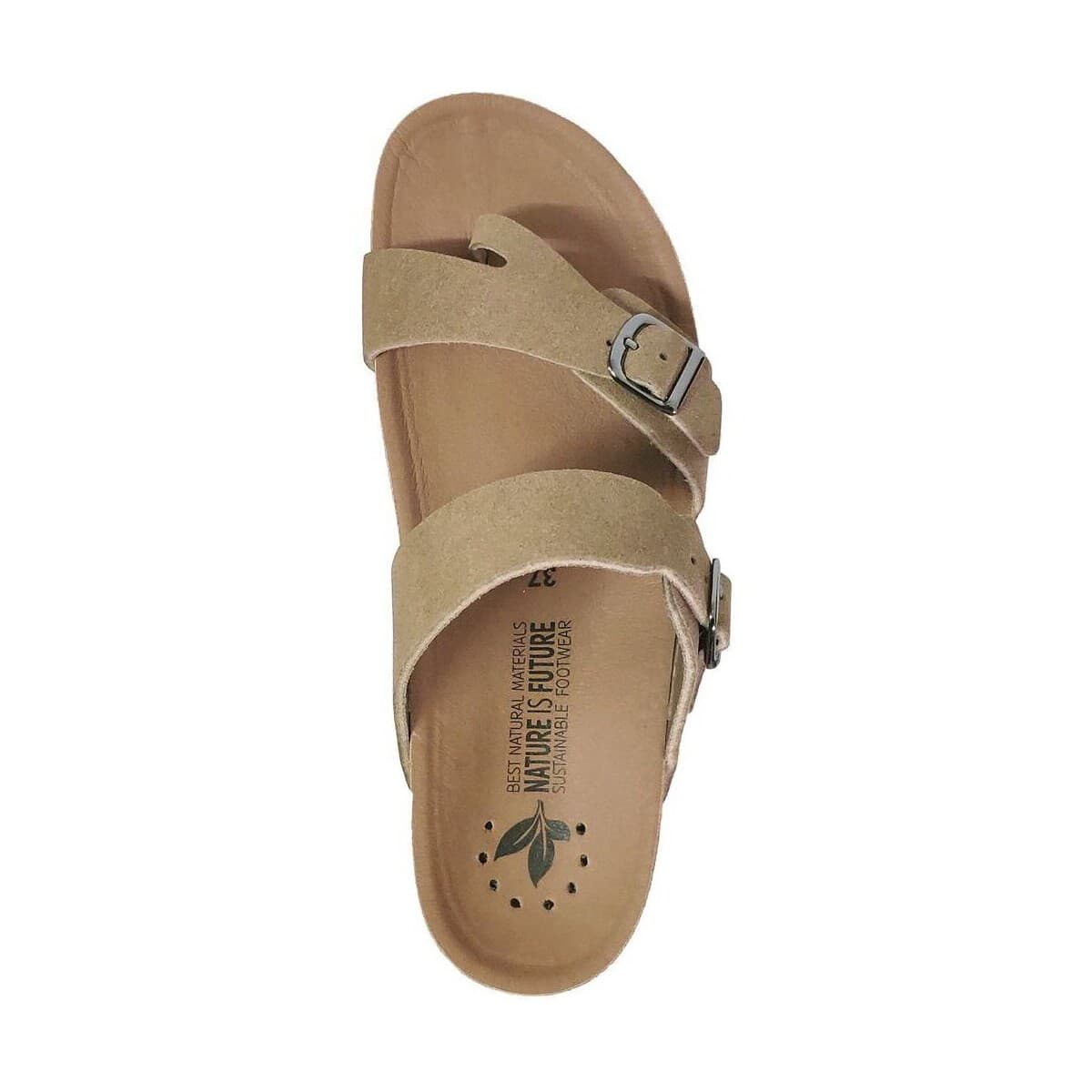 Women's Flip Flops Nature Is Future Brown