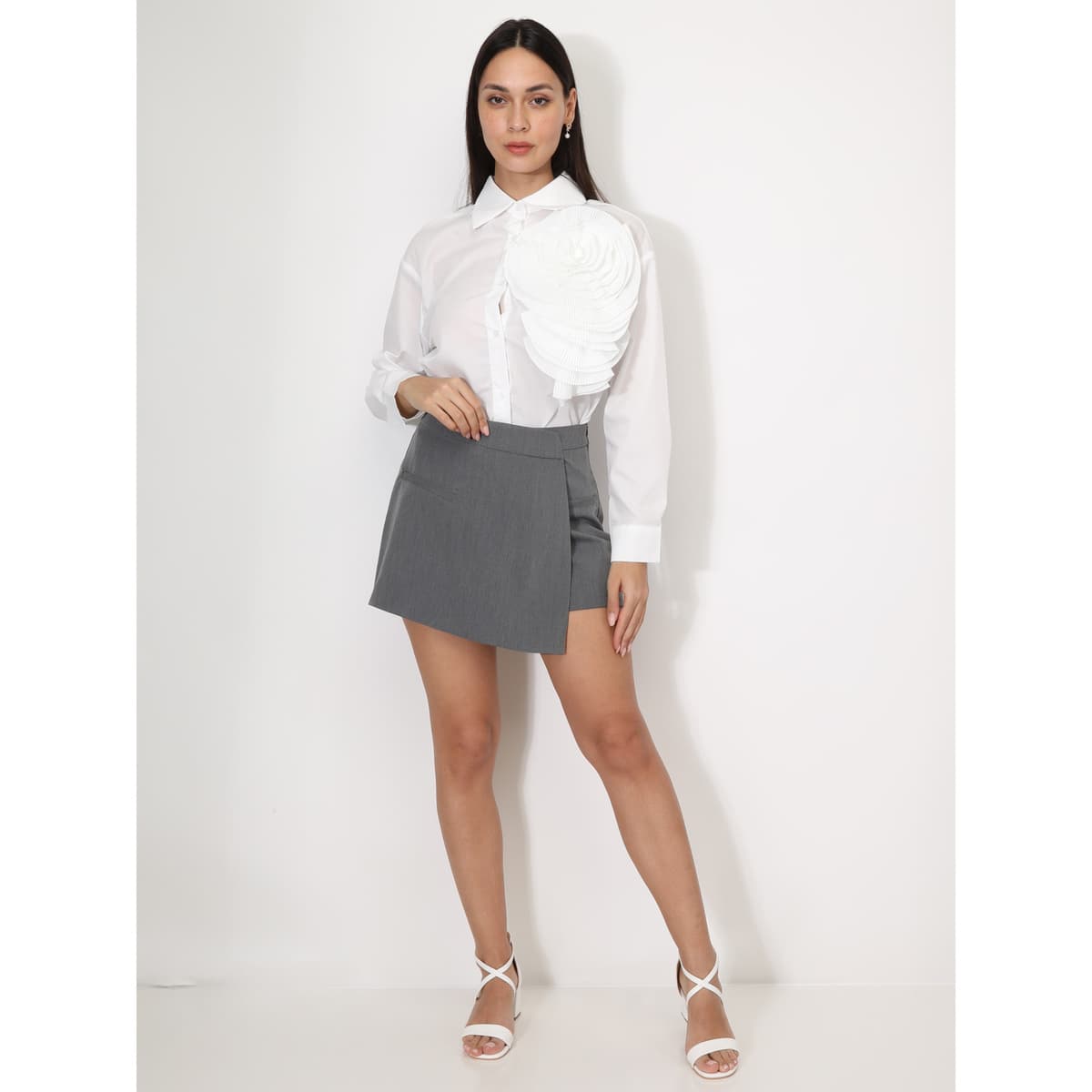 Women's Shorts La Modeuse Gray