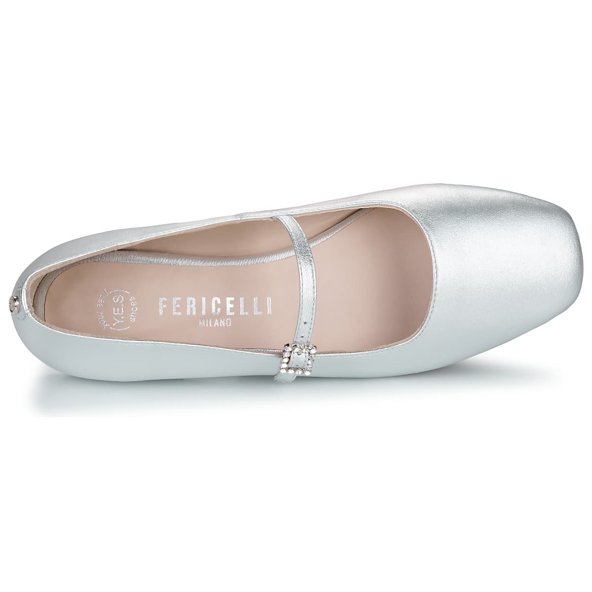 Women's Ballet Flats Fericelli Silver