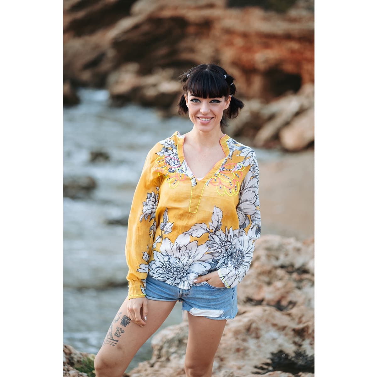 Women's Shirts Isla Bonita By Sigris Yellow