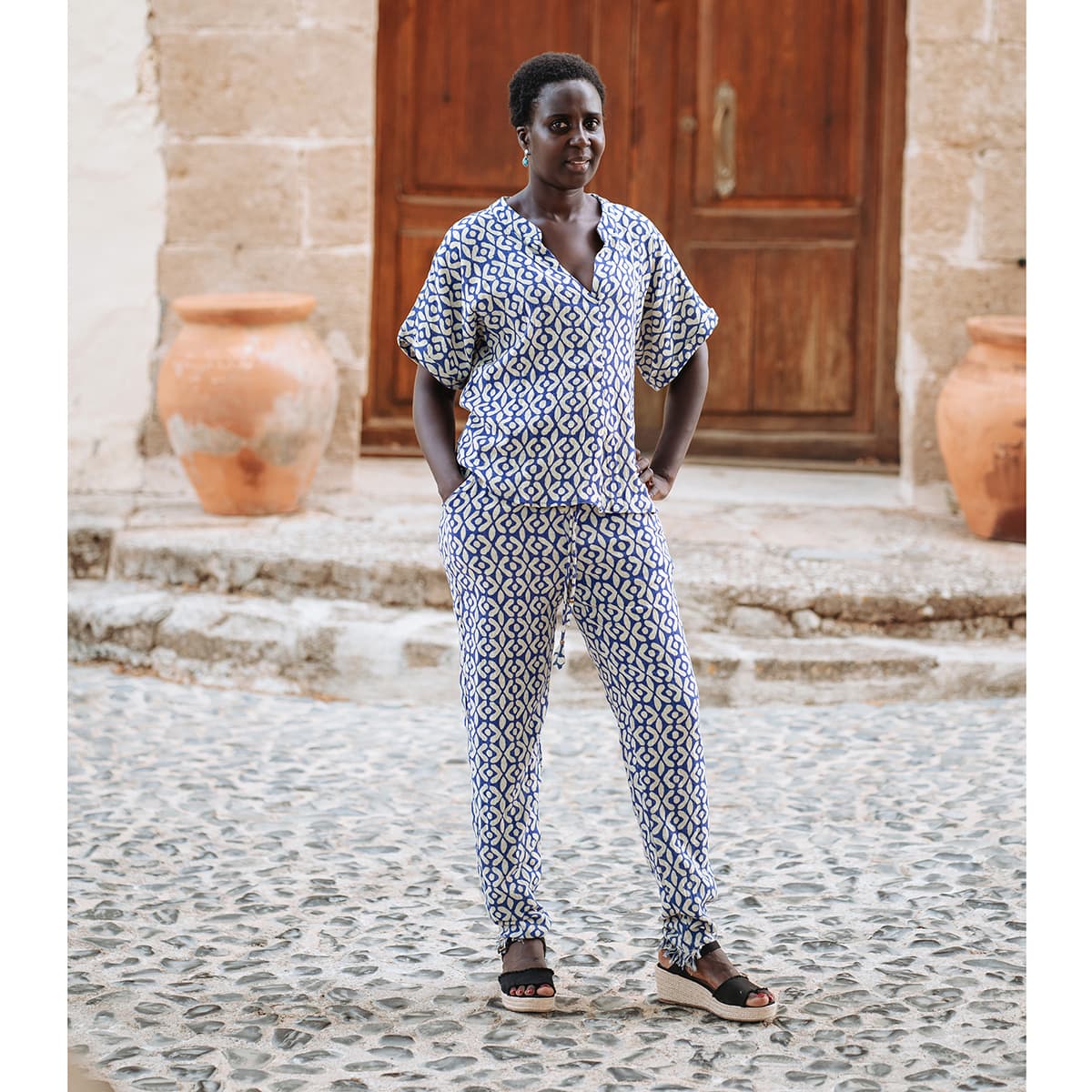 Women's Pants Isla Bonita By Sigris Multicolor