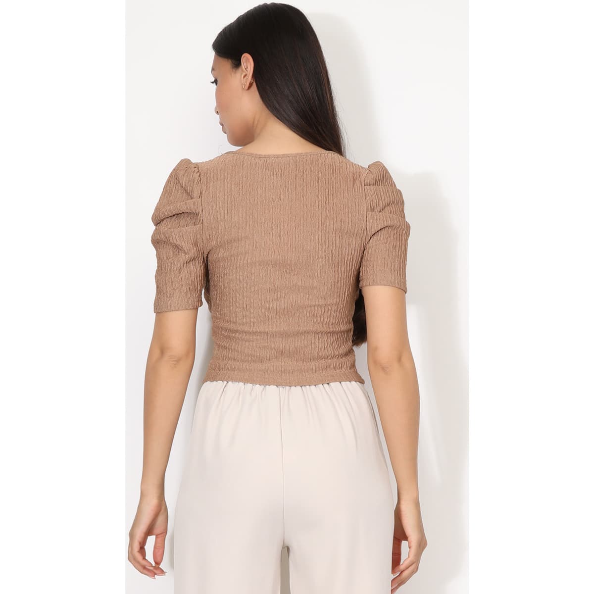 Women's T-Shirts La Modeuse Beige