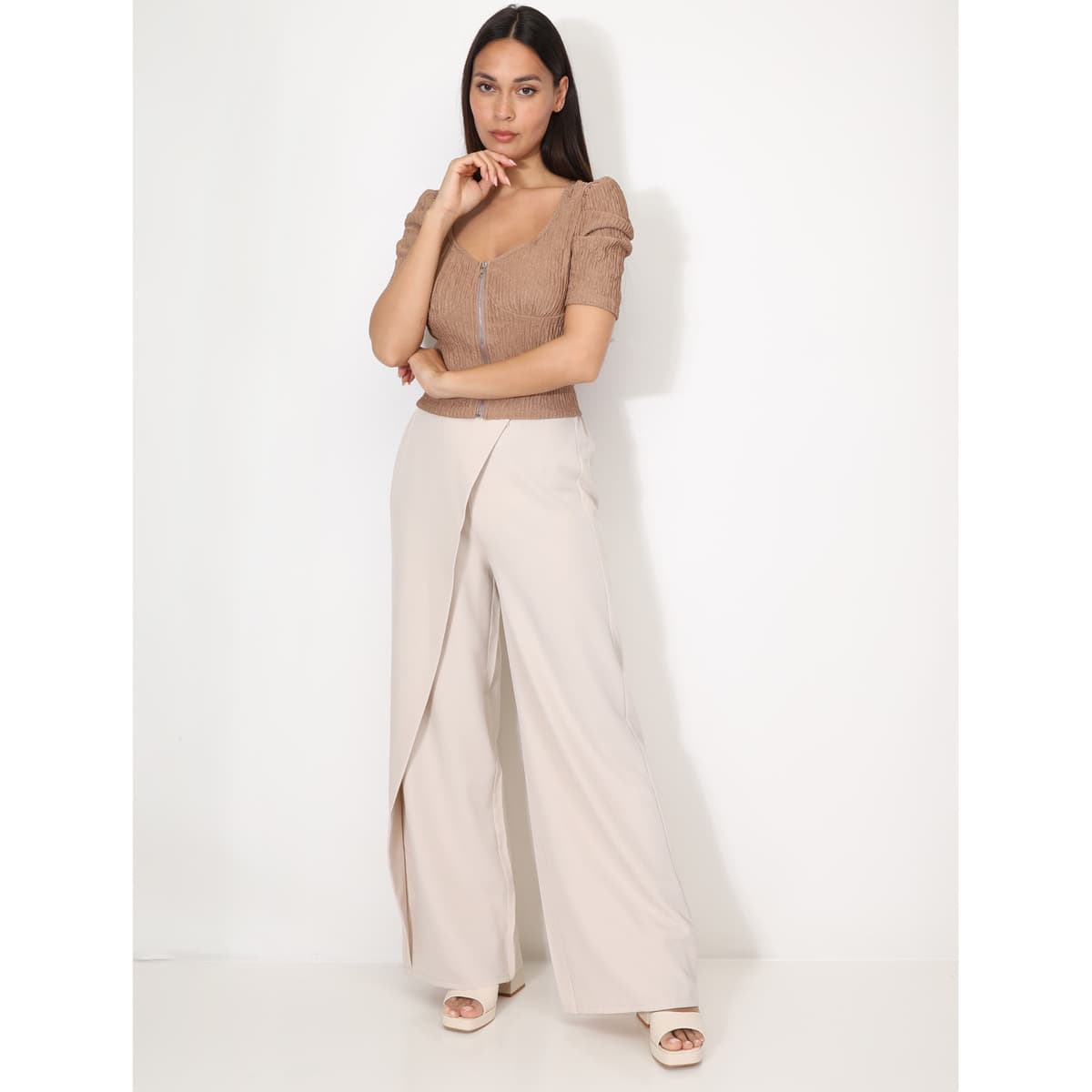 Women's T-Shirts La Modeuse Beige