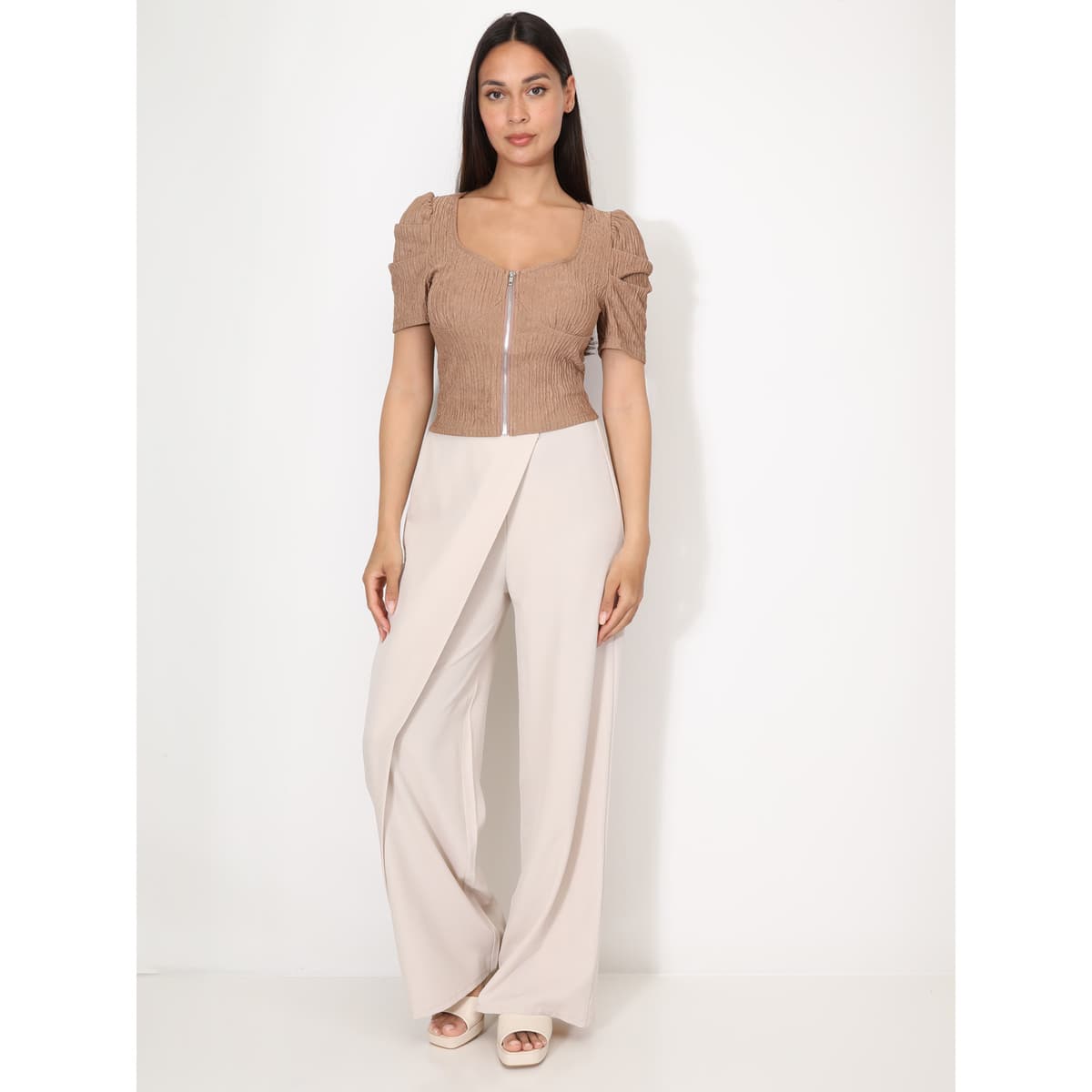 Women's T-Shirts La Modeuse Beige