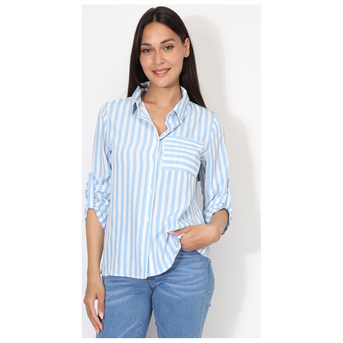 Women's Shirts La Modeuse Blue