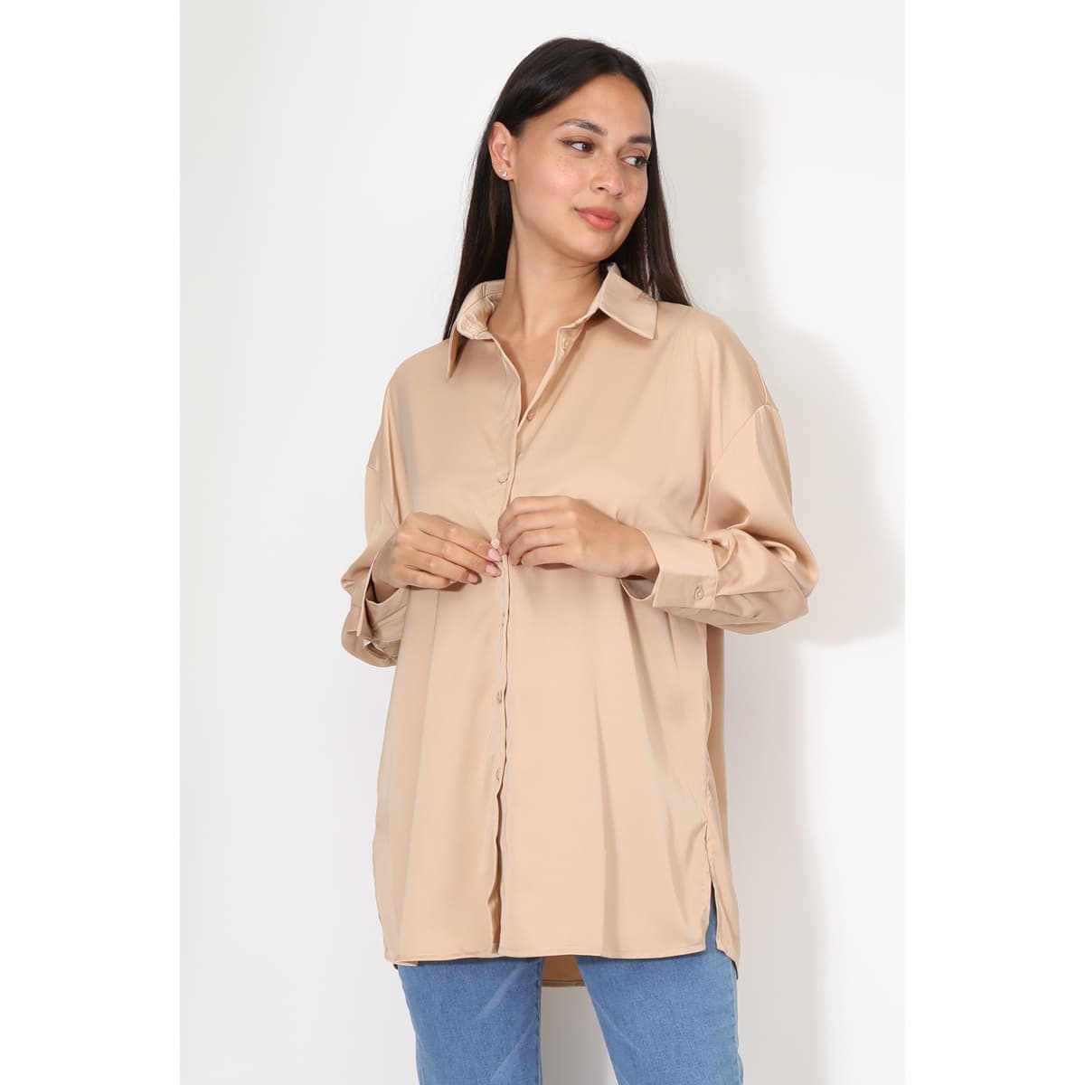 Women's Shirts La Modeuse Beige