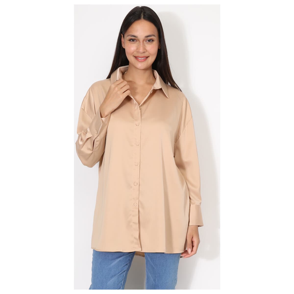Women's Shirts La Modeuse Beige