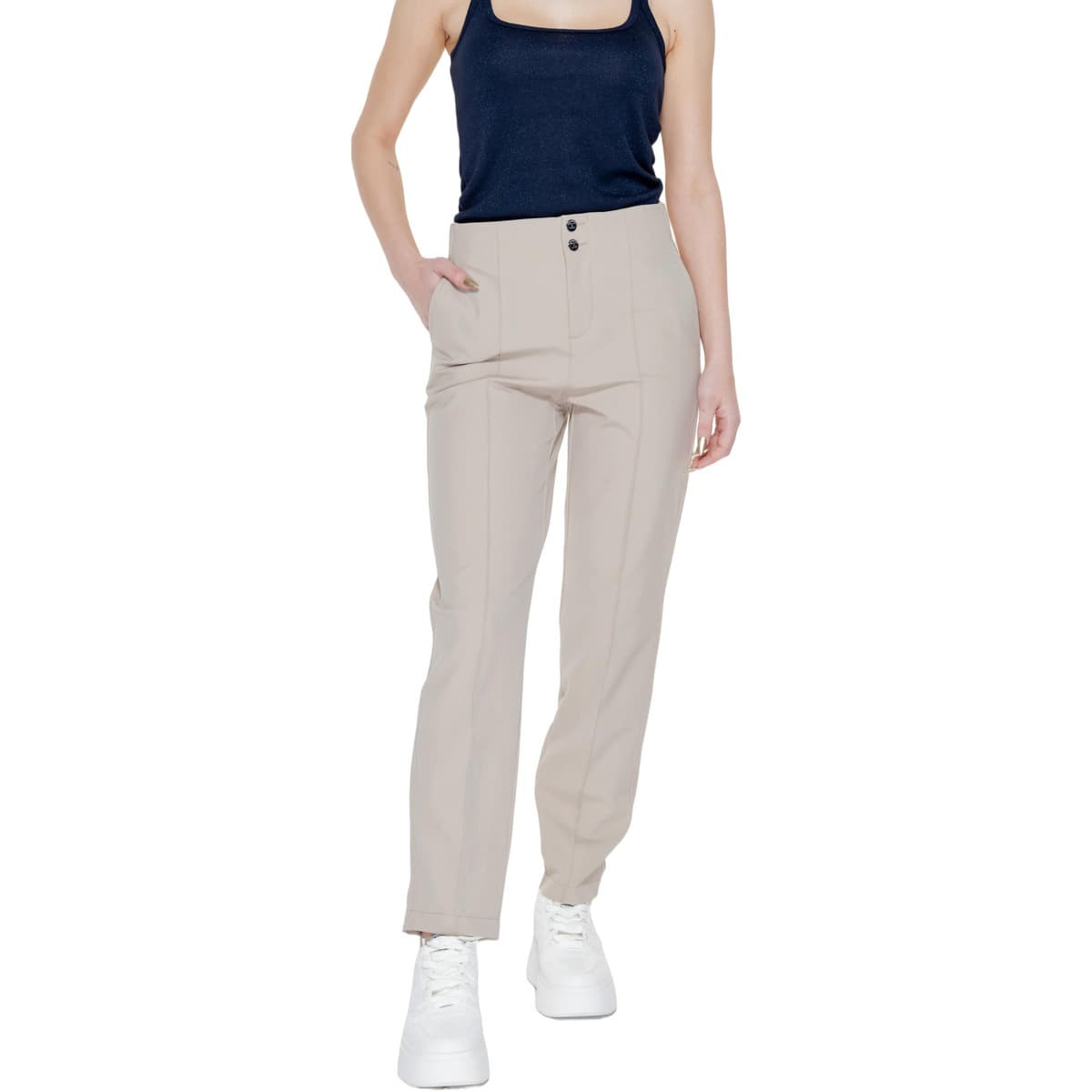 Women's Pants Street One Beige