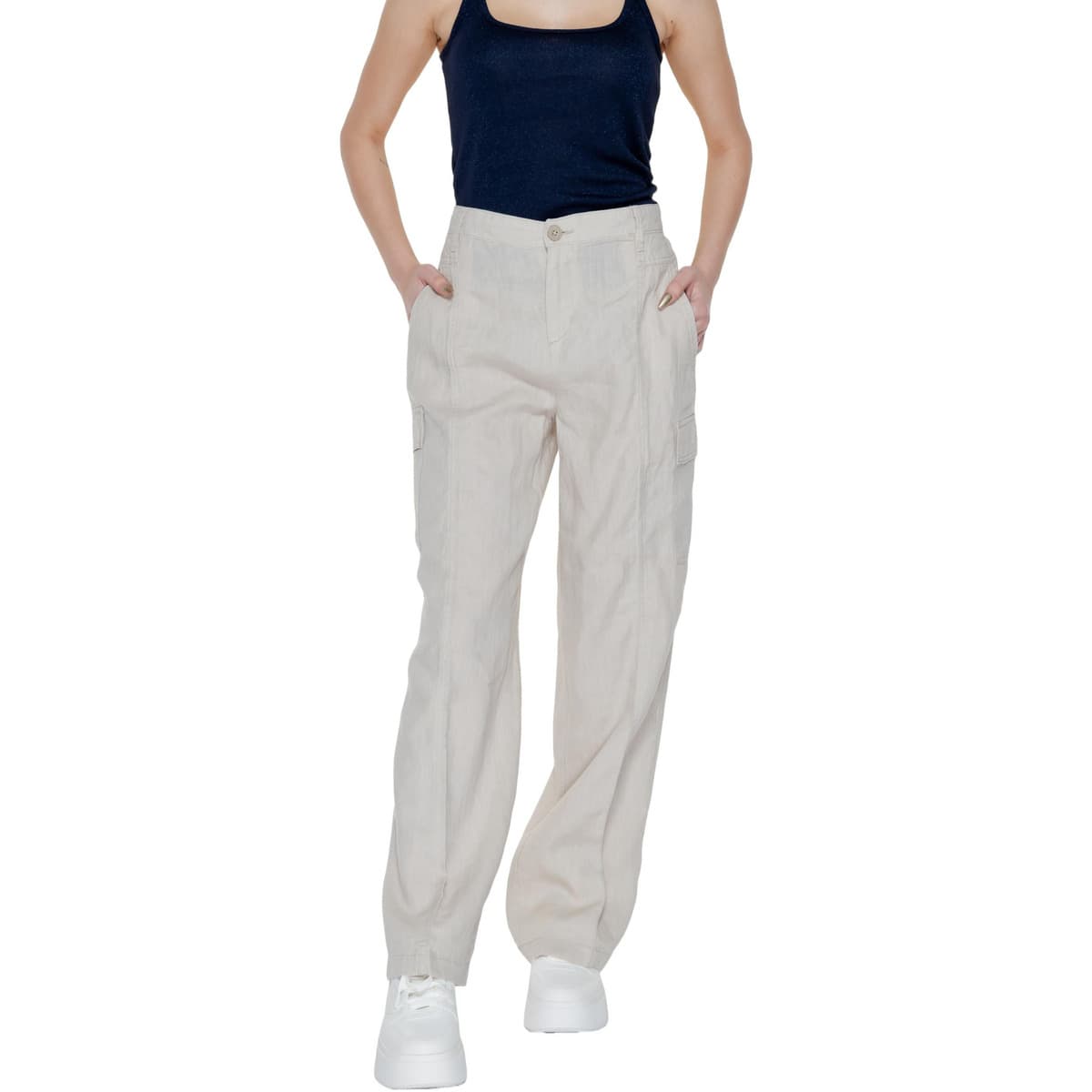 Women's Pants Street One Beige