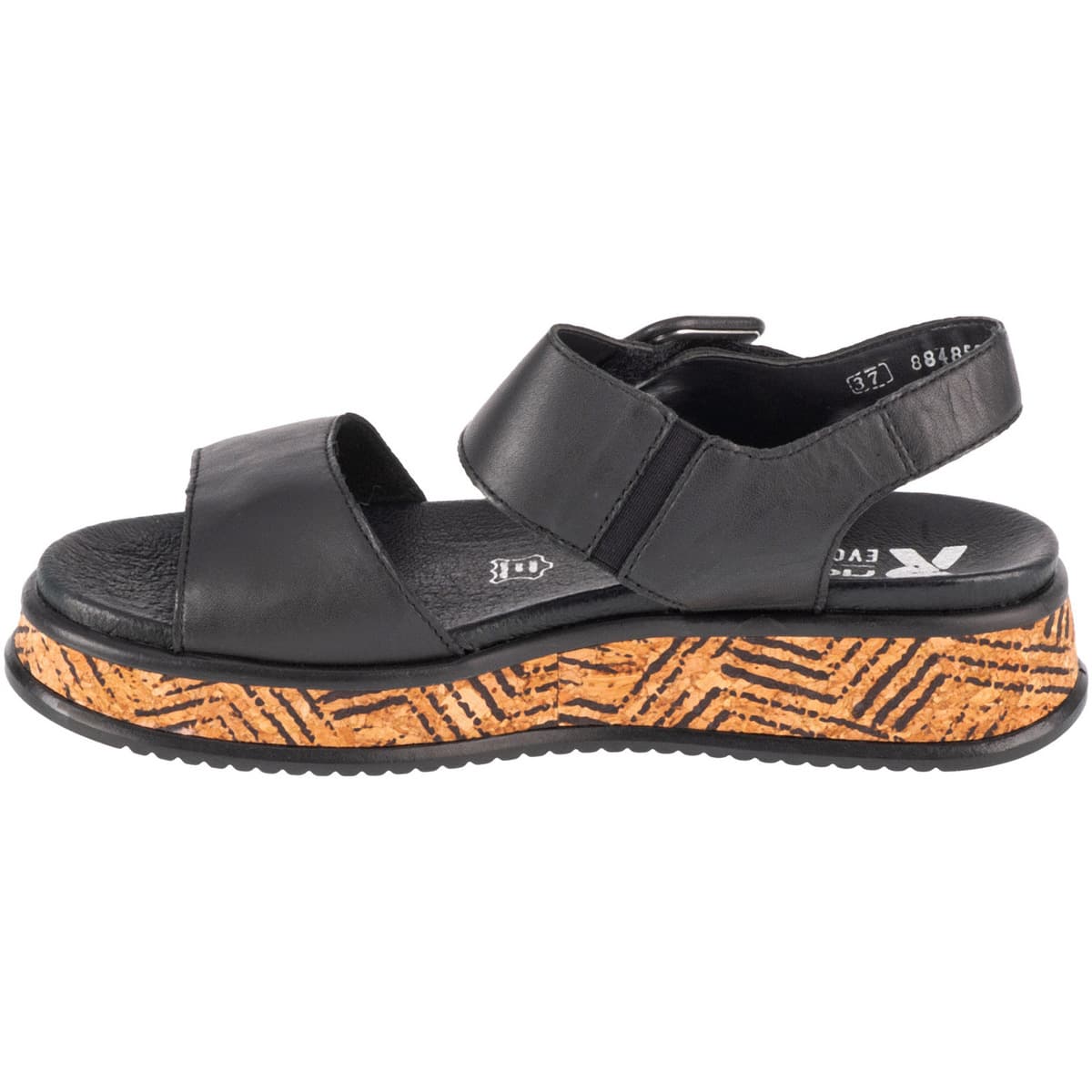 Women's Sports Sandals Rieker Black