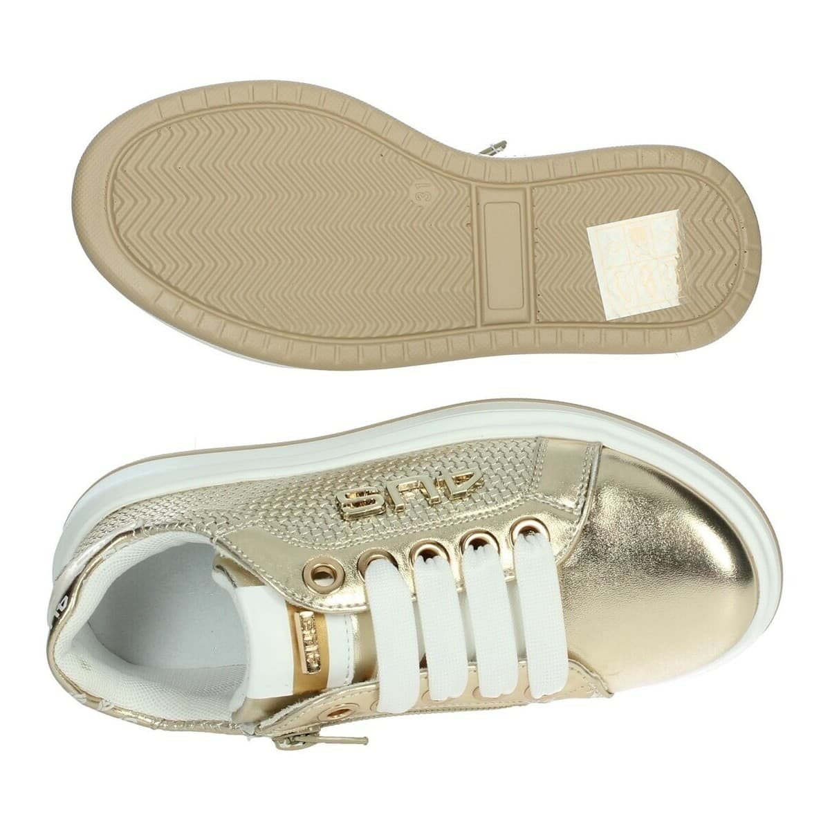 Girls' Sneakers 4Us Paciotti Gold