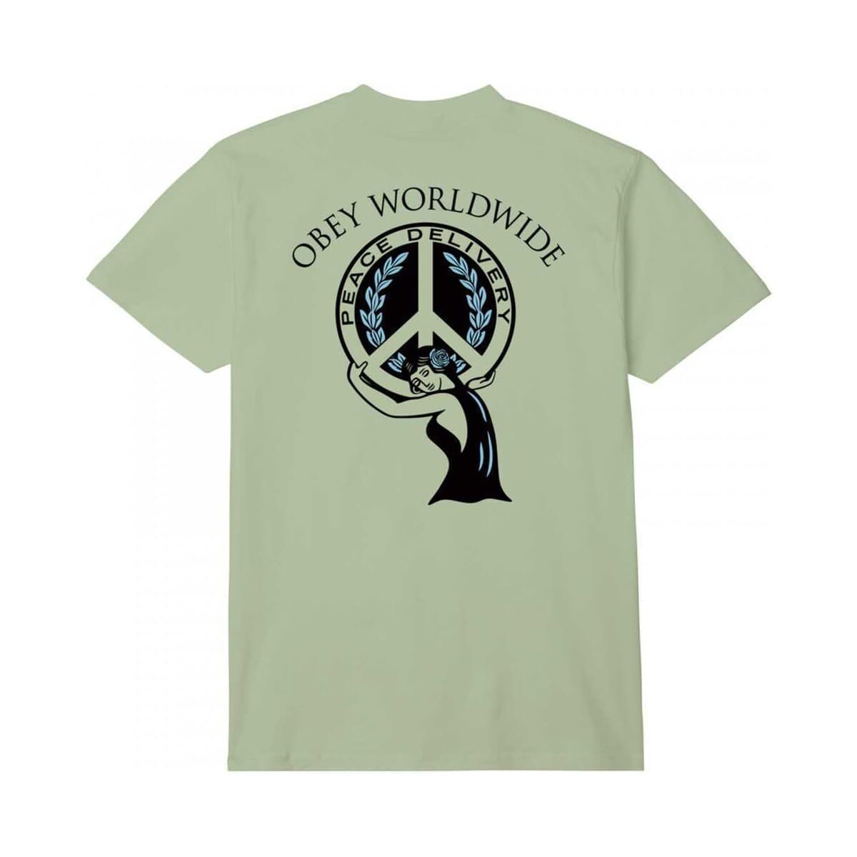 Men's T-Shirts Obey Green