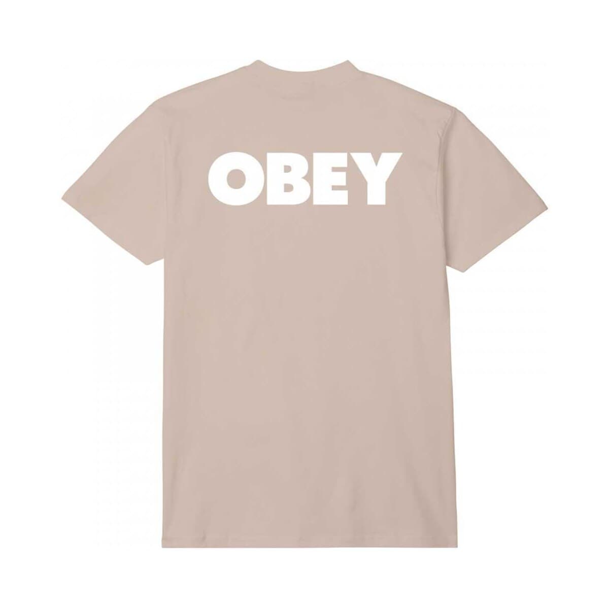 Men's T-Shirts Obey Beige