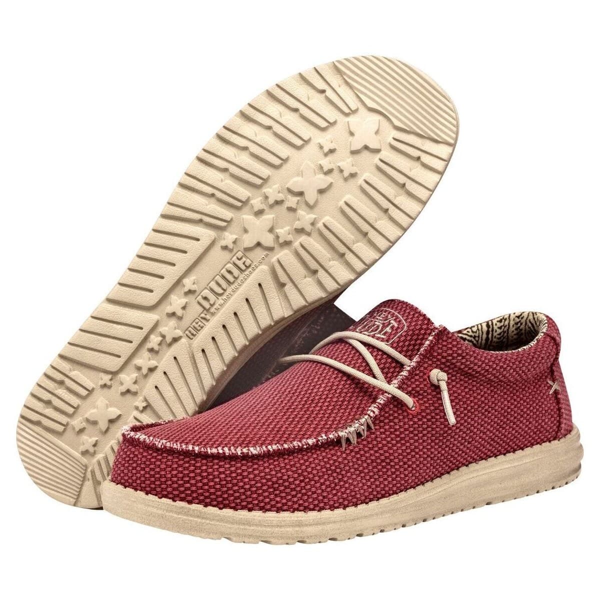 Men's Derby Shoes HEYDUDE Red