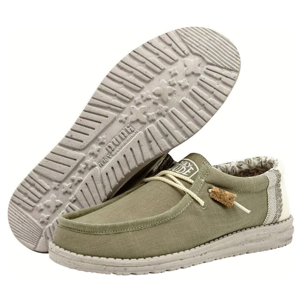 Men's Derby Shoes HEYDUDE Green