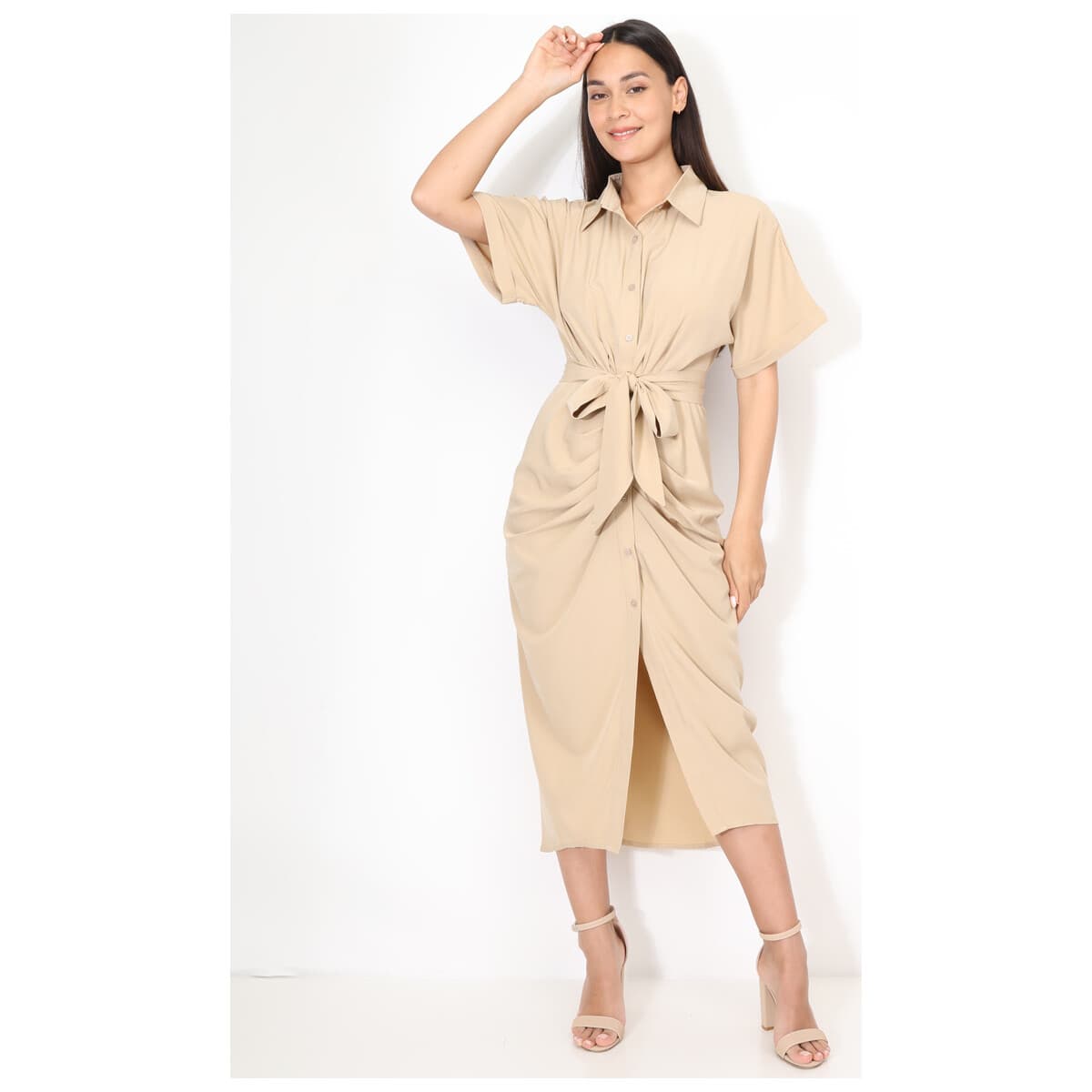 Women's Dresses La Modeuse Beige