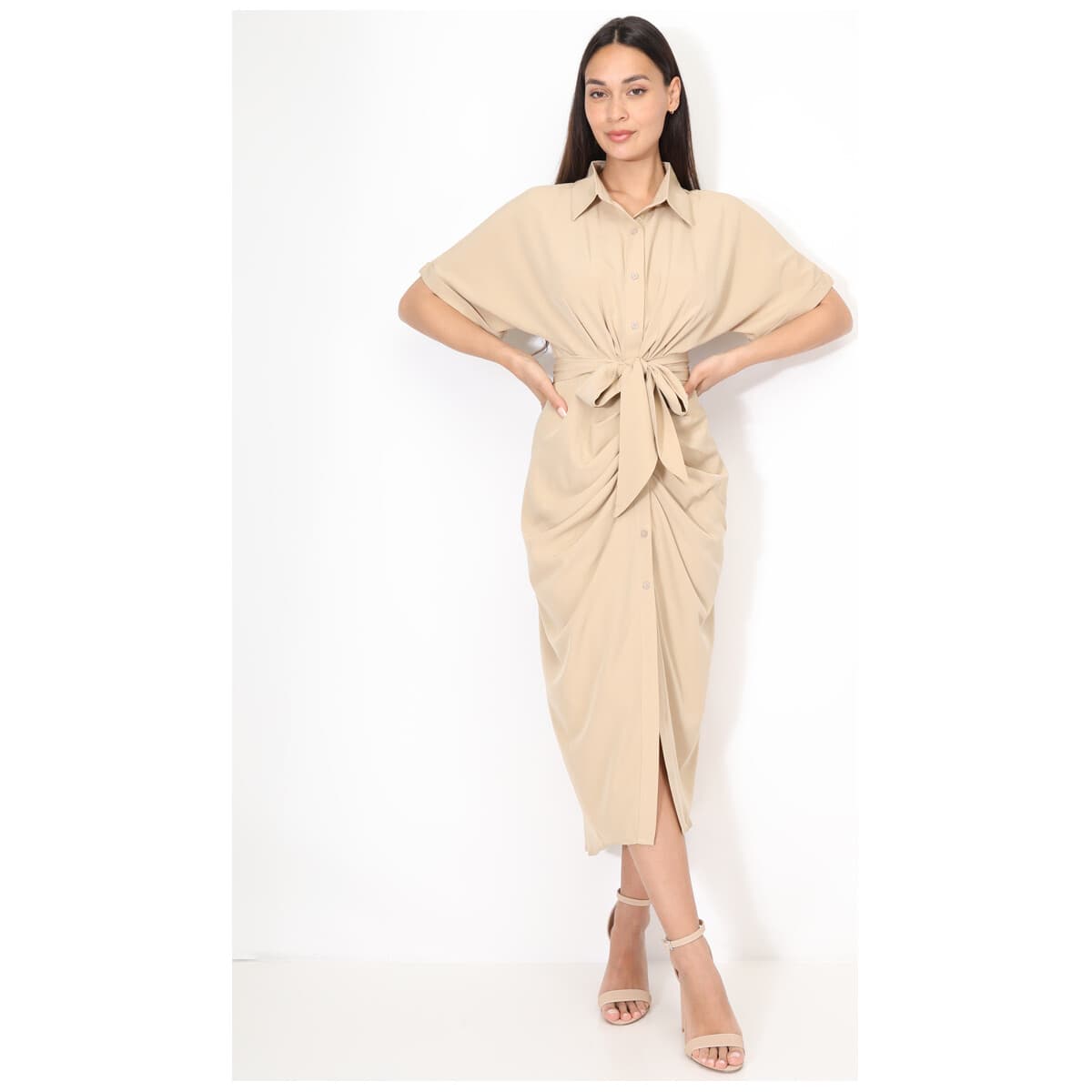 Women's Dresses La Modeuse Beige