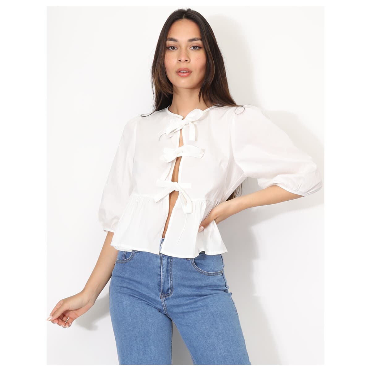 Women's Shirts La Modeuse White