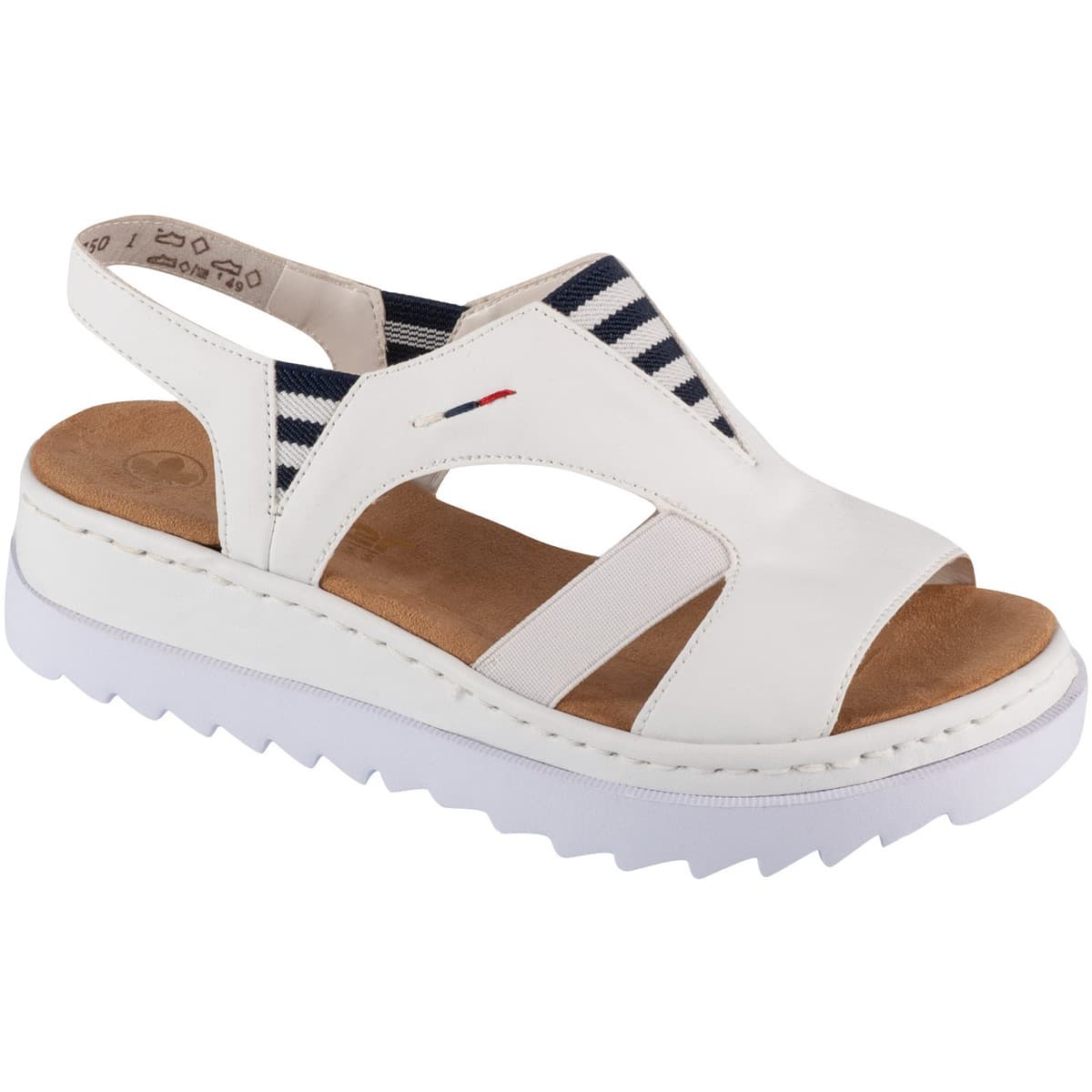 Women's Sports Sandals Rieker White