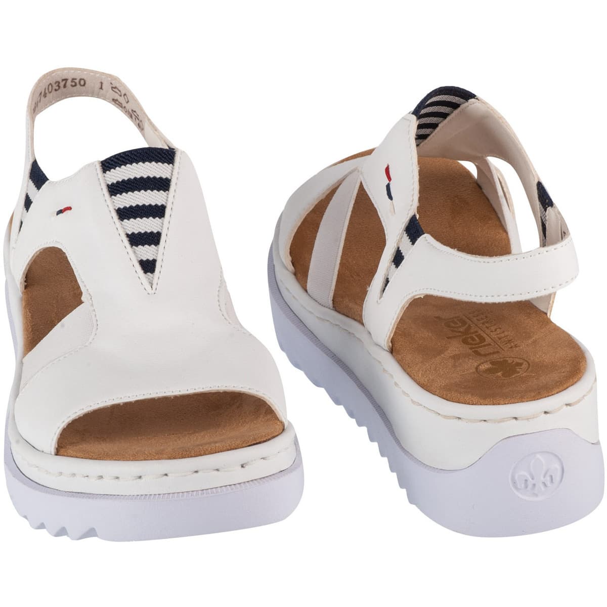 Women's Sports Sandals Rieker White