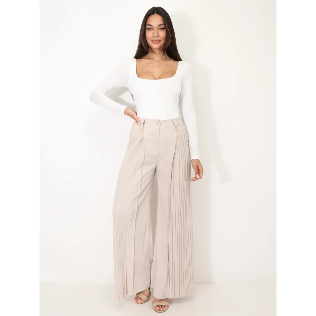 Women's Pants La Modeuse Beige