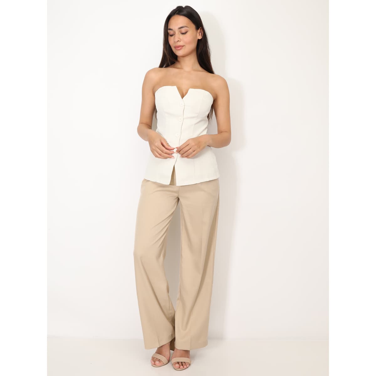 Women's T-Shirts La Modeuse Beige