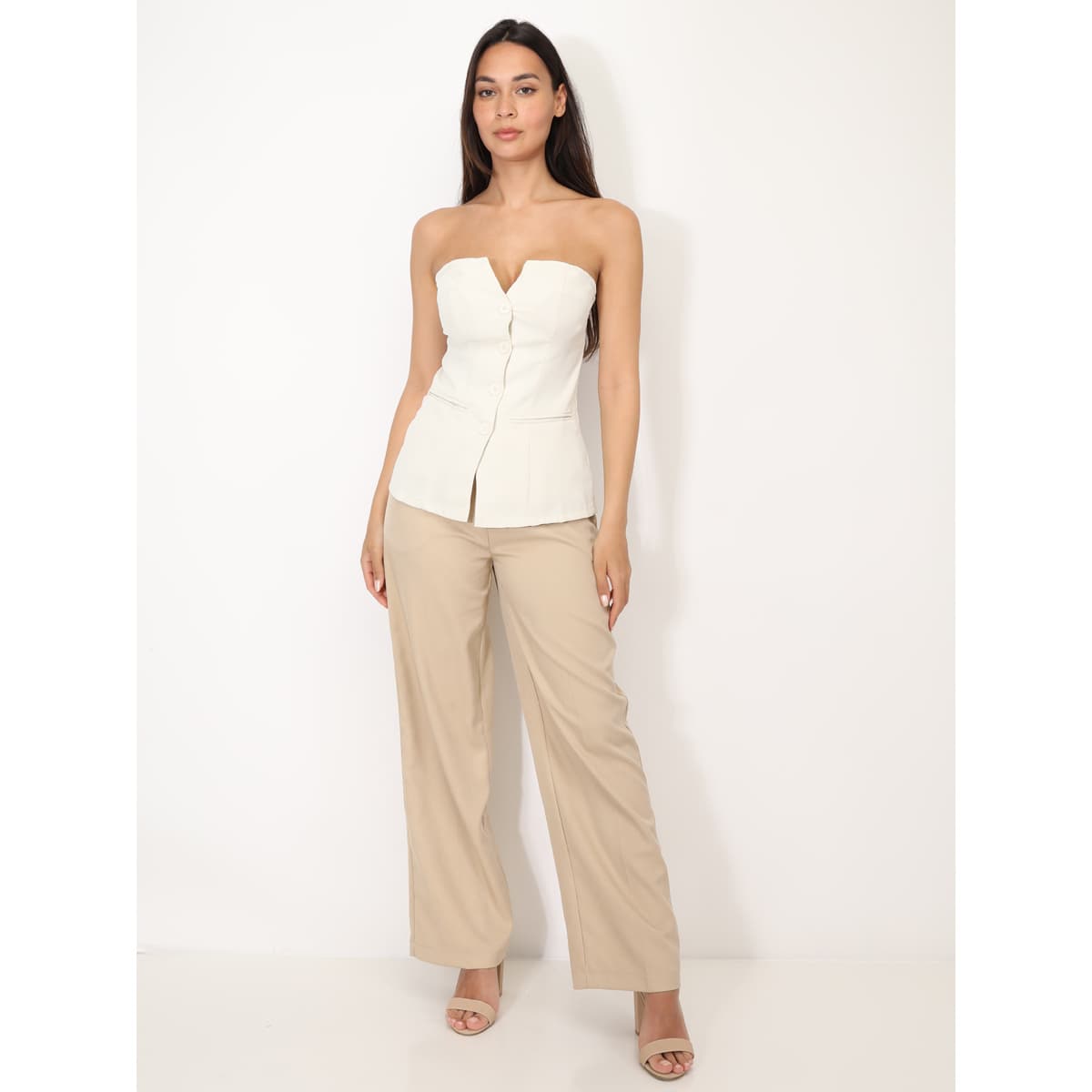 Women's T-Shirts La Modeuse Beige