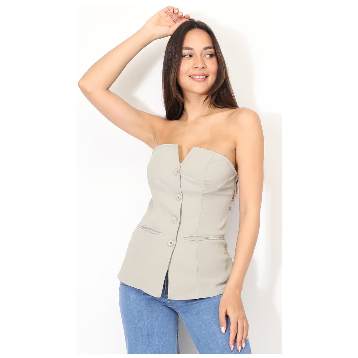 Women's T-Shirts La Modeuse Gray