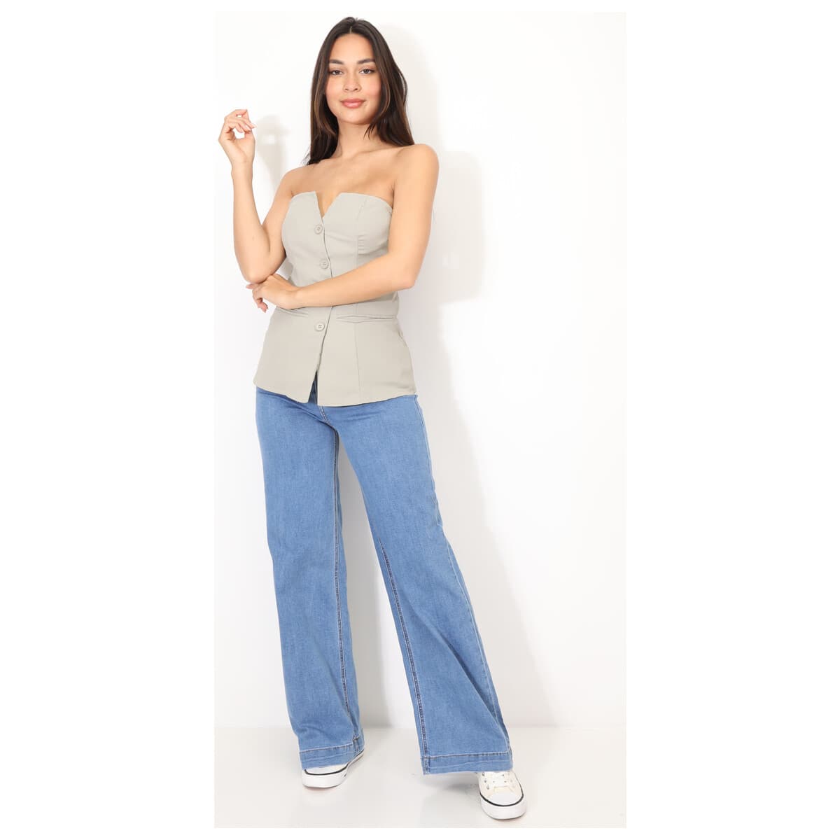 Women's T-Shirts La Modeuse Gray