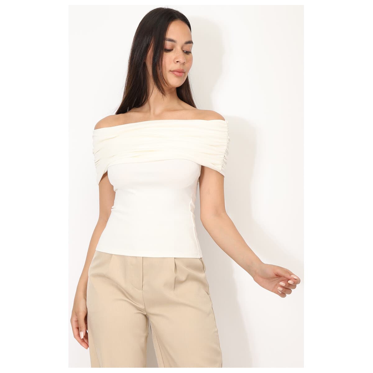 Women's T-Shirts La Modeuse Beige