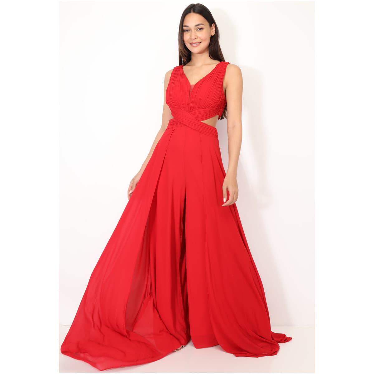 Women's Jumpsuits La Modeuse Red