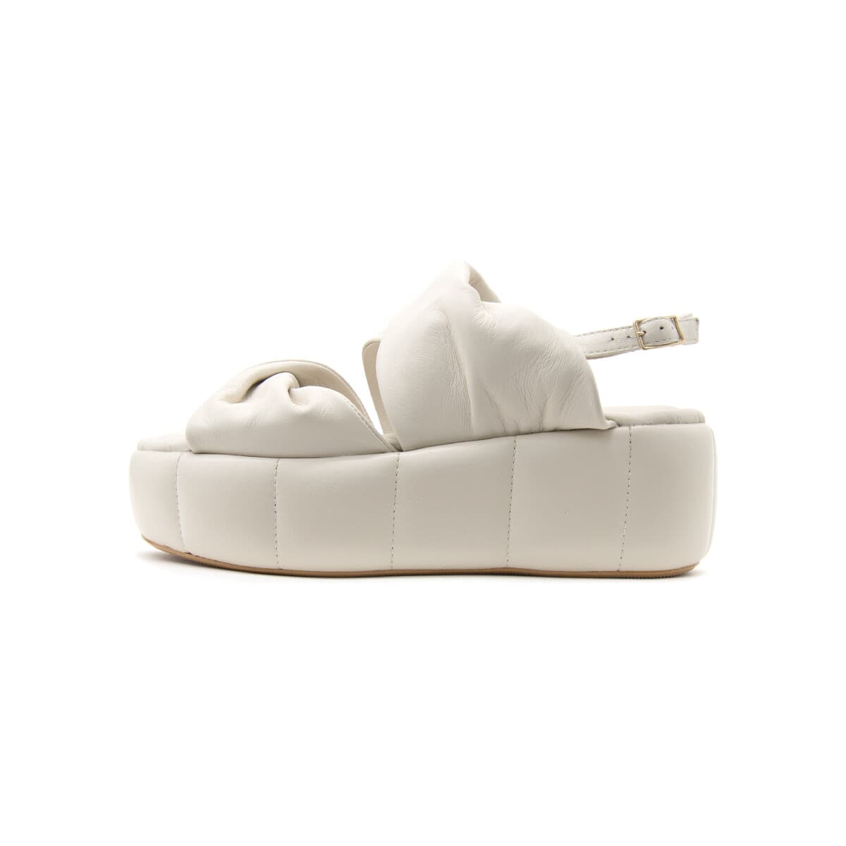 Σανδάλια με πλατφόρμα Paola Ferri LEATHER FLATFORM SANDALS WOMEN