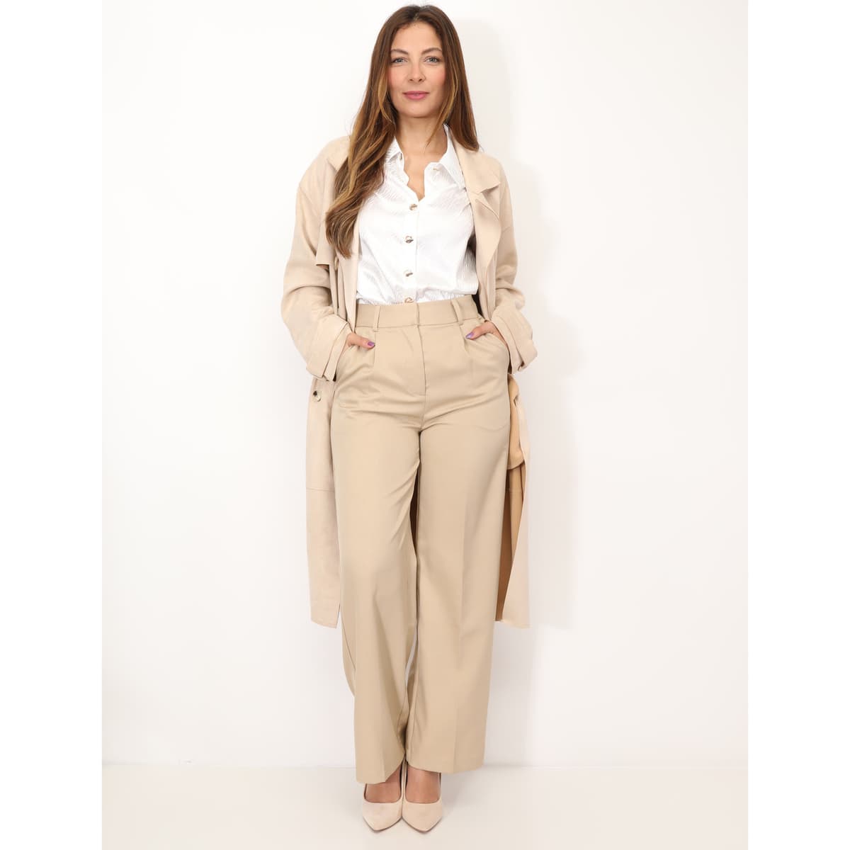 Women's Coats La Modeuse Beige