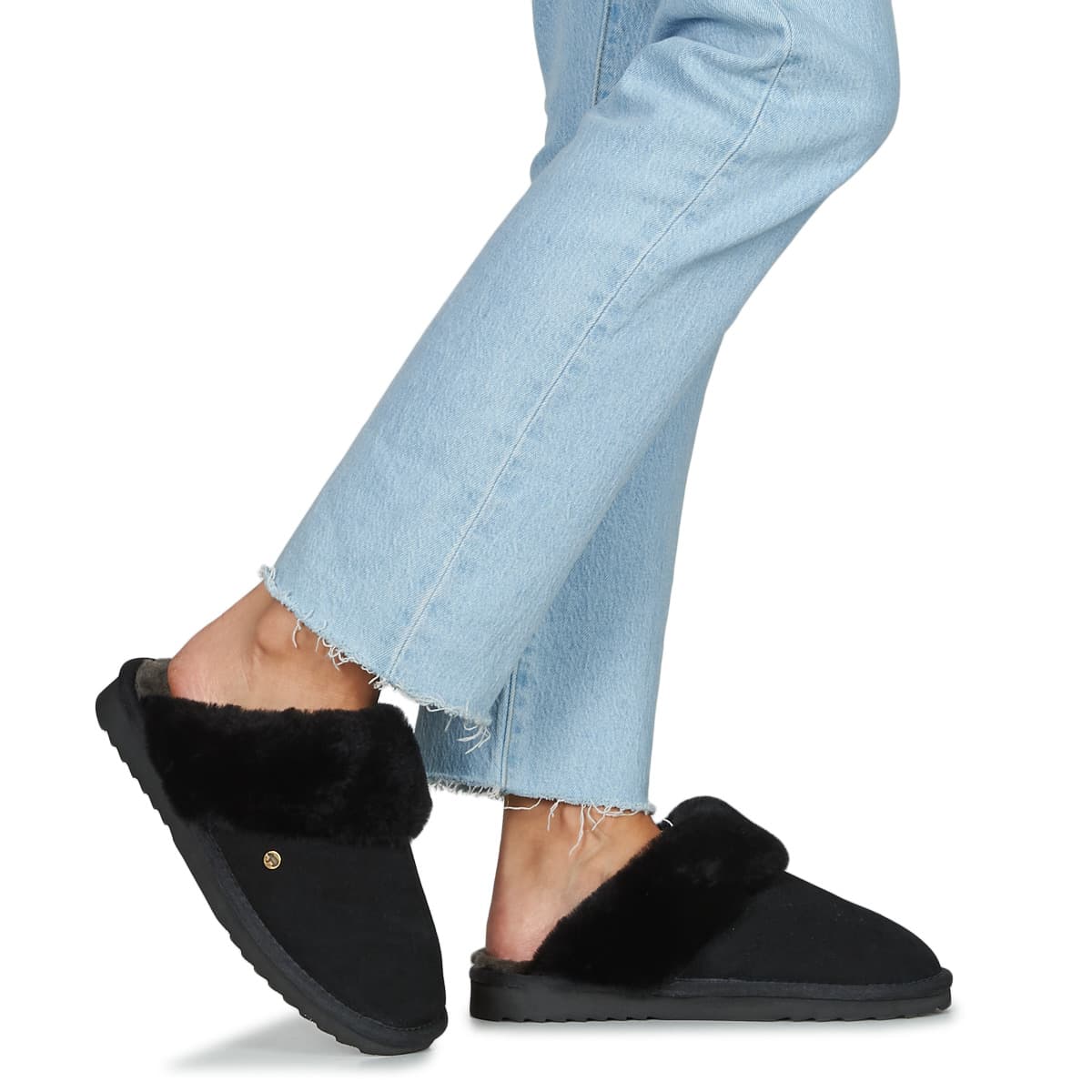 Women's House Slippers Warmbat Black