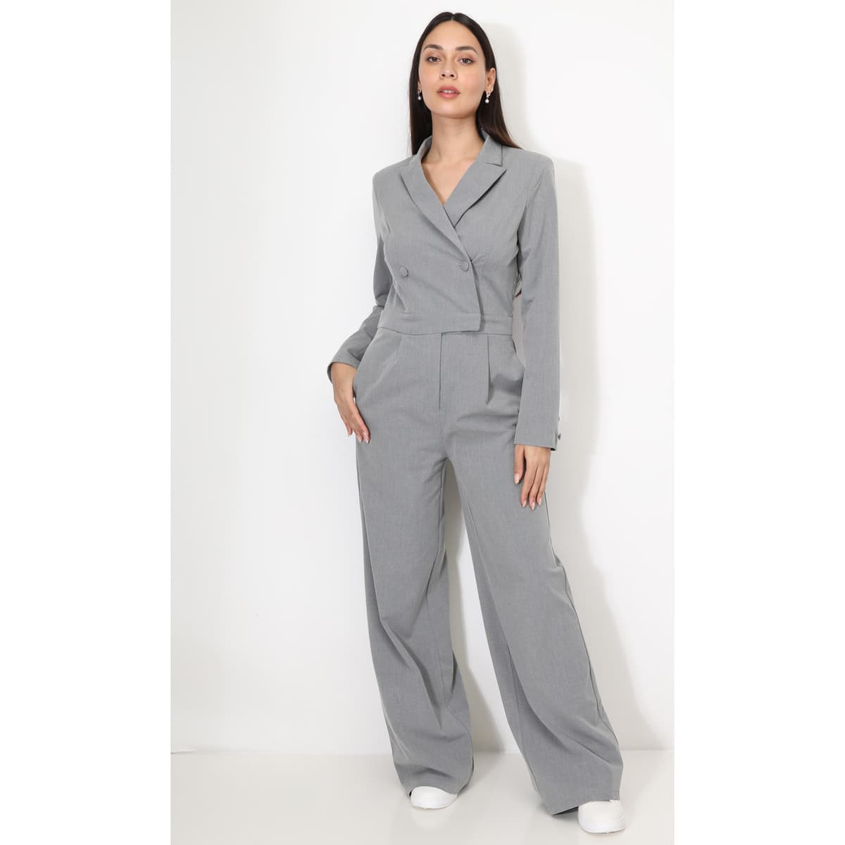 Women's Jumpsuits La Modeuse Gray