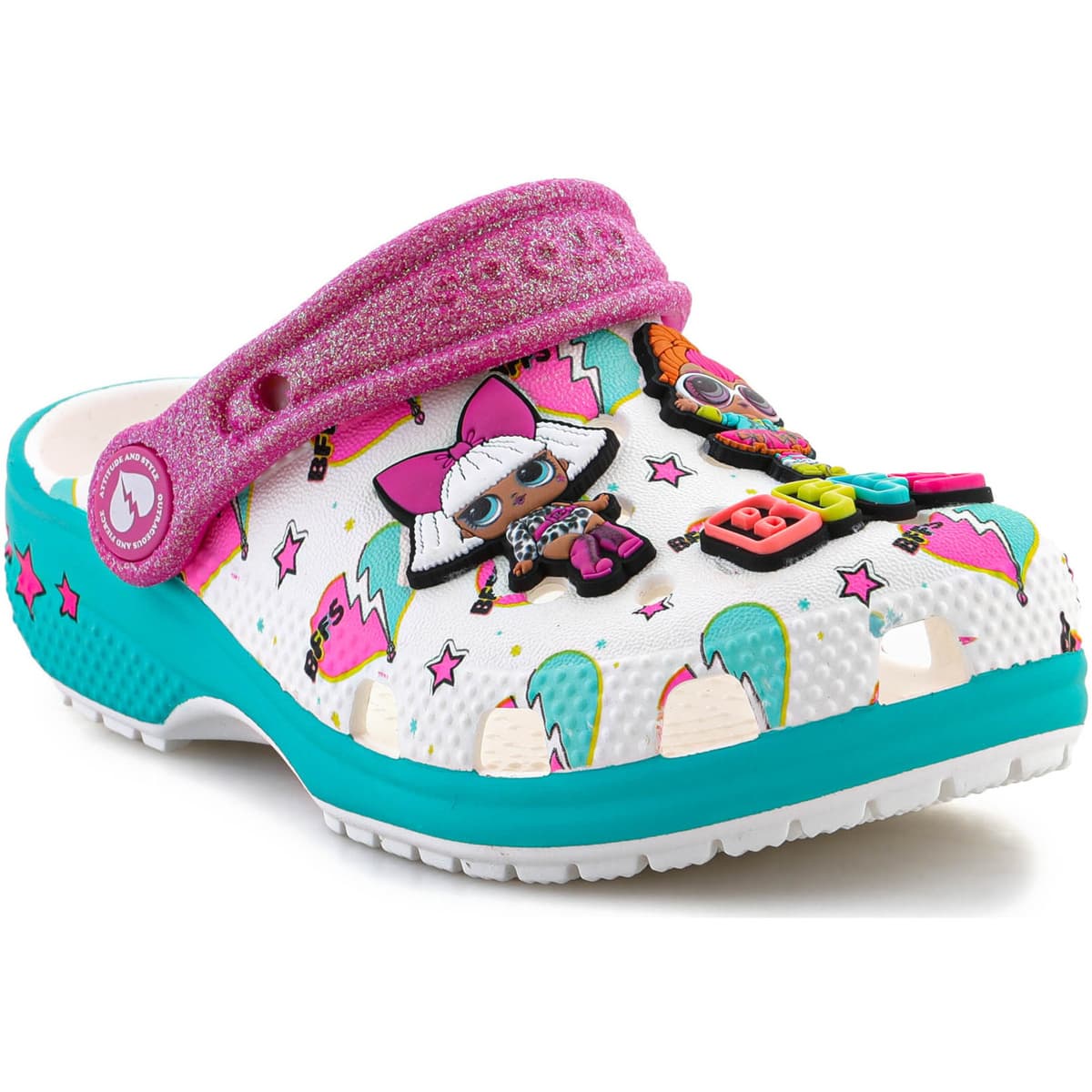 Σανδάλια χωρίς τακούνι Crocs Lol Surprise Bff Classic Clog Toddler 209472-100