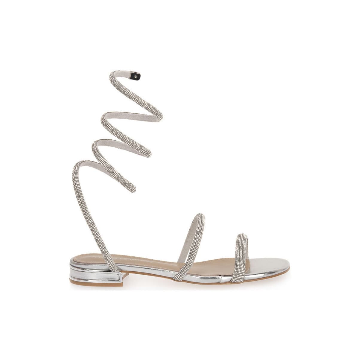 Σανδάλια χωρίς τακούνι Kharisma ARGENTO GIOIELLO