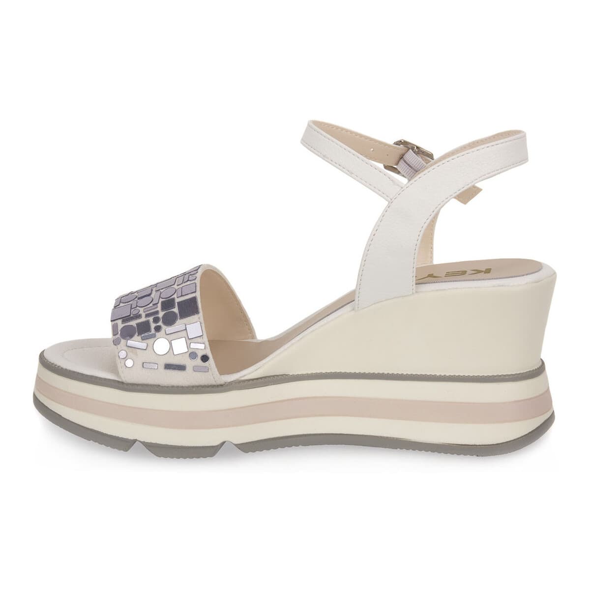Women's Platforms Keys White