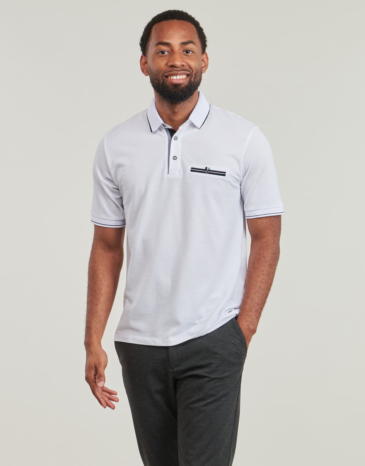 Men's Polo Shirts Jack & Jones White