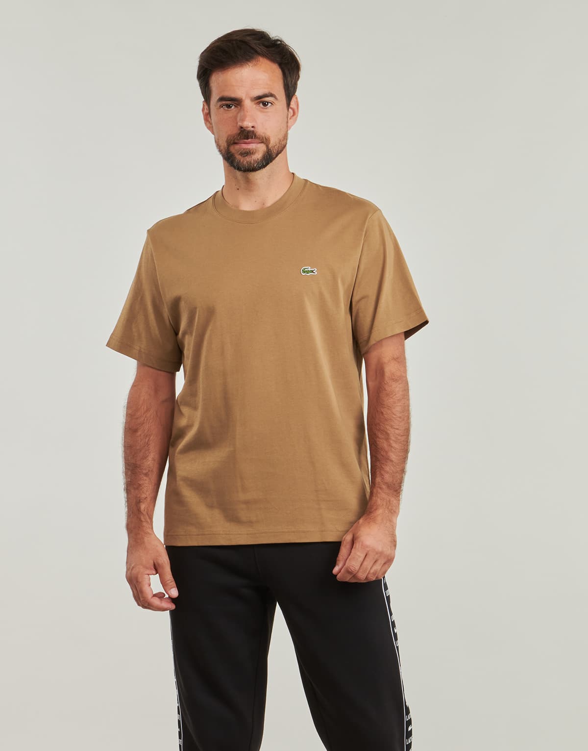 Men's T-Shirts Lacoste Brown
