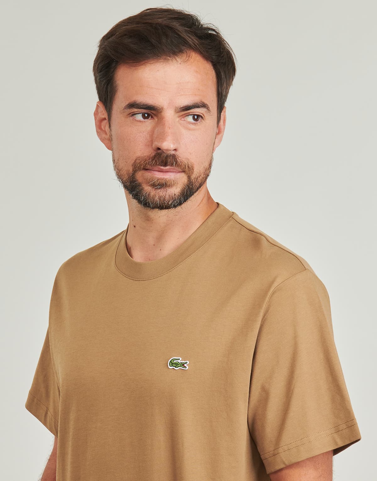 Men's T-Shirts Lacoste Brown