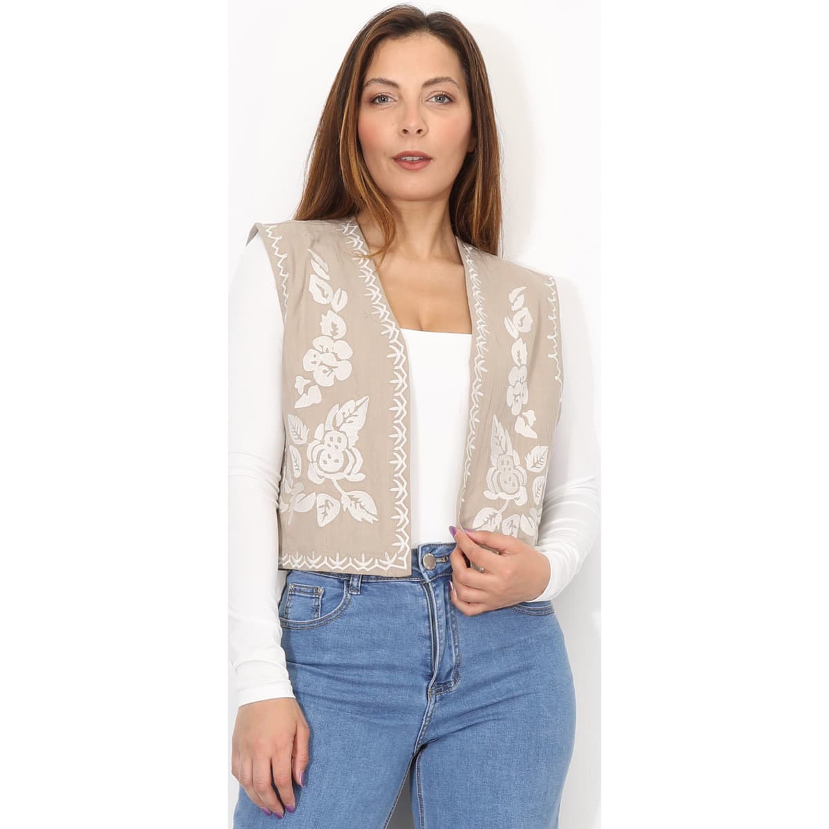 Women's Blazers La Modeuse Beige