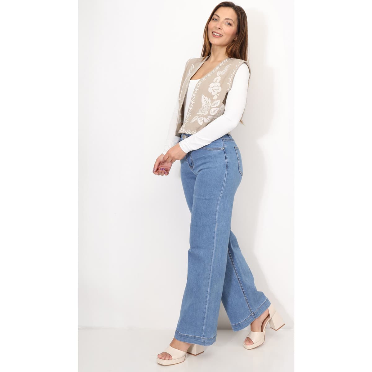 Women's Blazers La Modeuse Beige