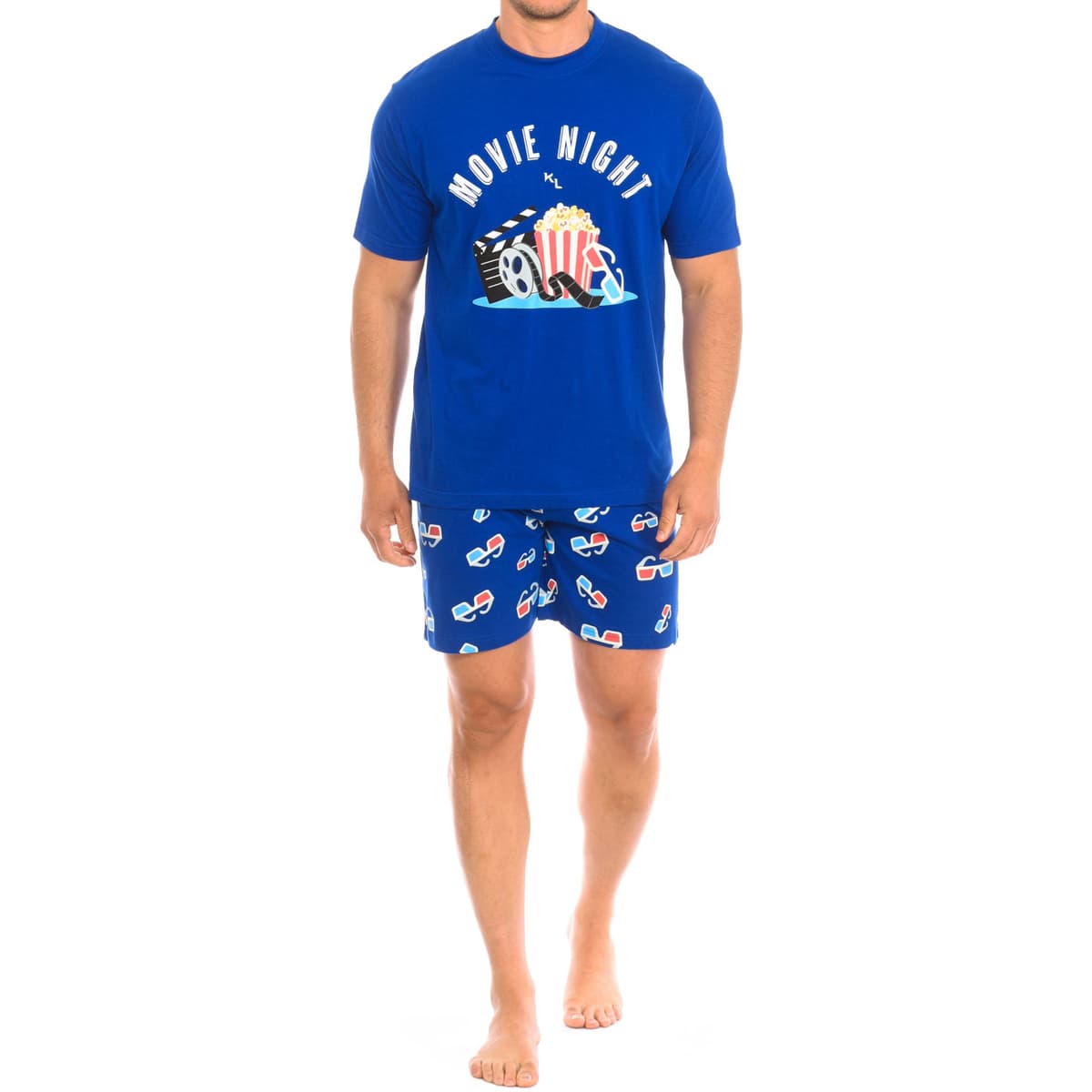 Men's Pajamas Kisses And Love Blue