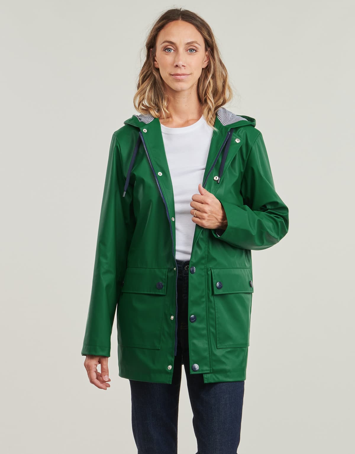 Women's Parkas Petit Bateau Green