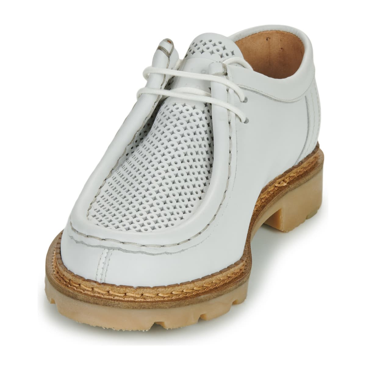 Women's Derby Shoes Pellet White