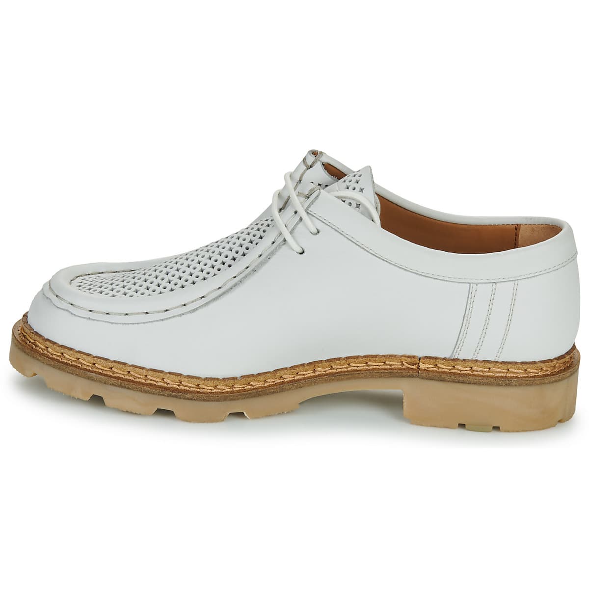 Women's Derby Shoes Pellet White