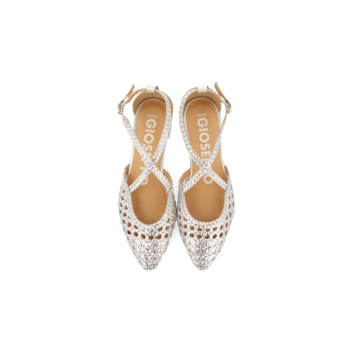 Women's Ballet Flats Gioseppo Silver