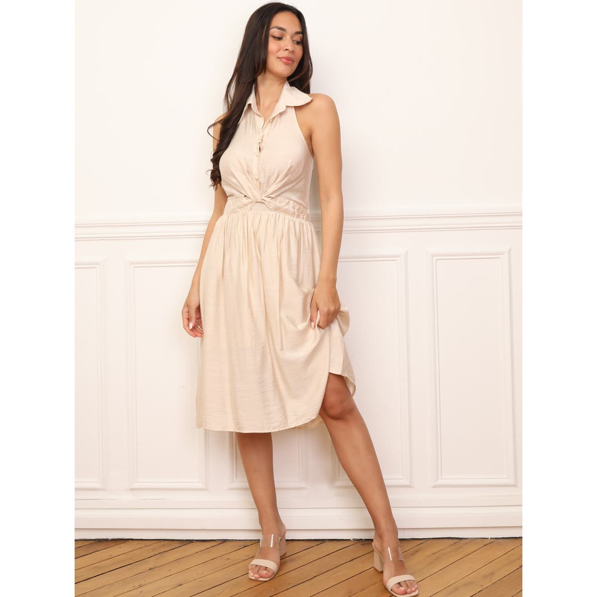Women's Dresses La Modeuse Beige